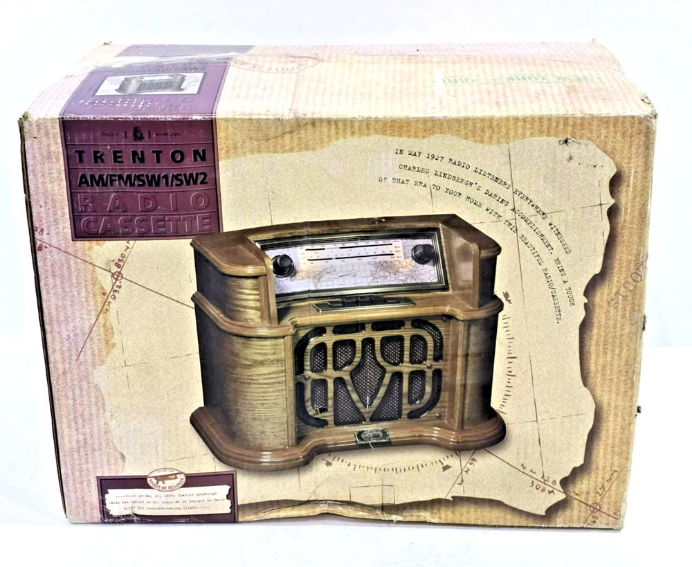 Spirit Of St Louis Trenton AM FM Shortwave Radio Cassette w Box WORKS